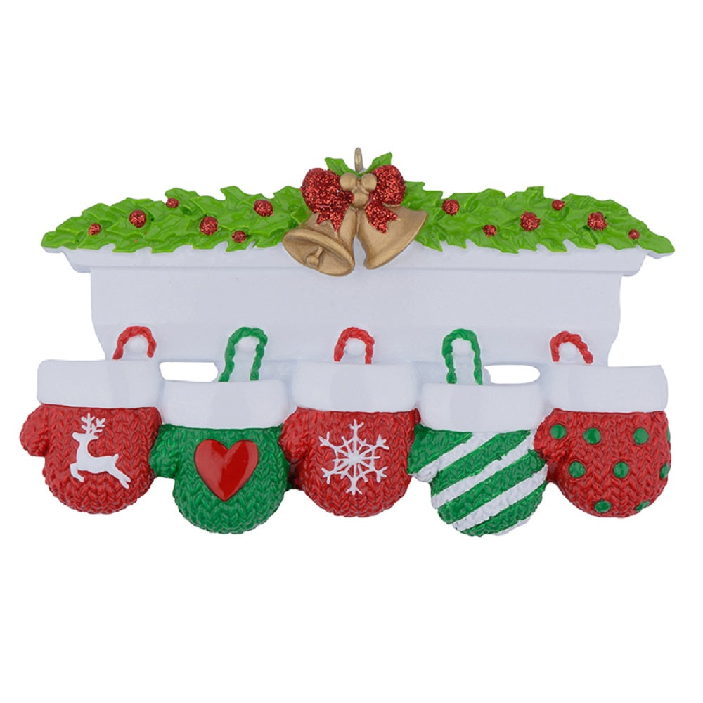 Maxora Mantel Gloves Family of 5 Personalised Ornament – Maxora