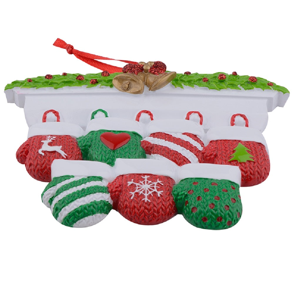 Maxora Mantel Gloves Family of 7 Personalised Ornament – Maxora