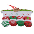 Maxora Mantel Gloves Family of 8 Personalised Ornament – Maxora