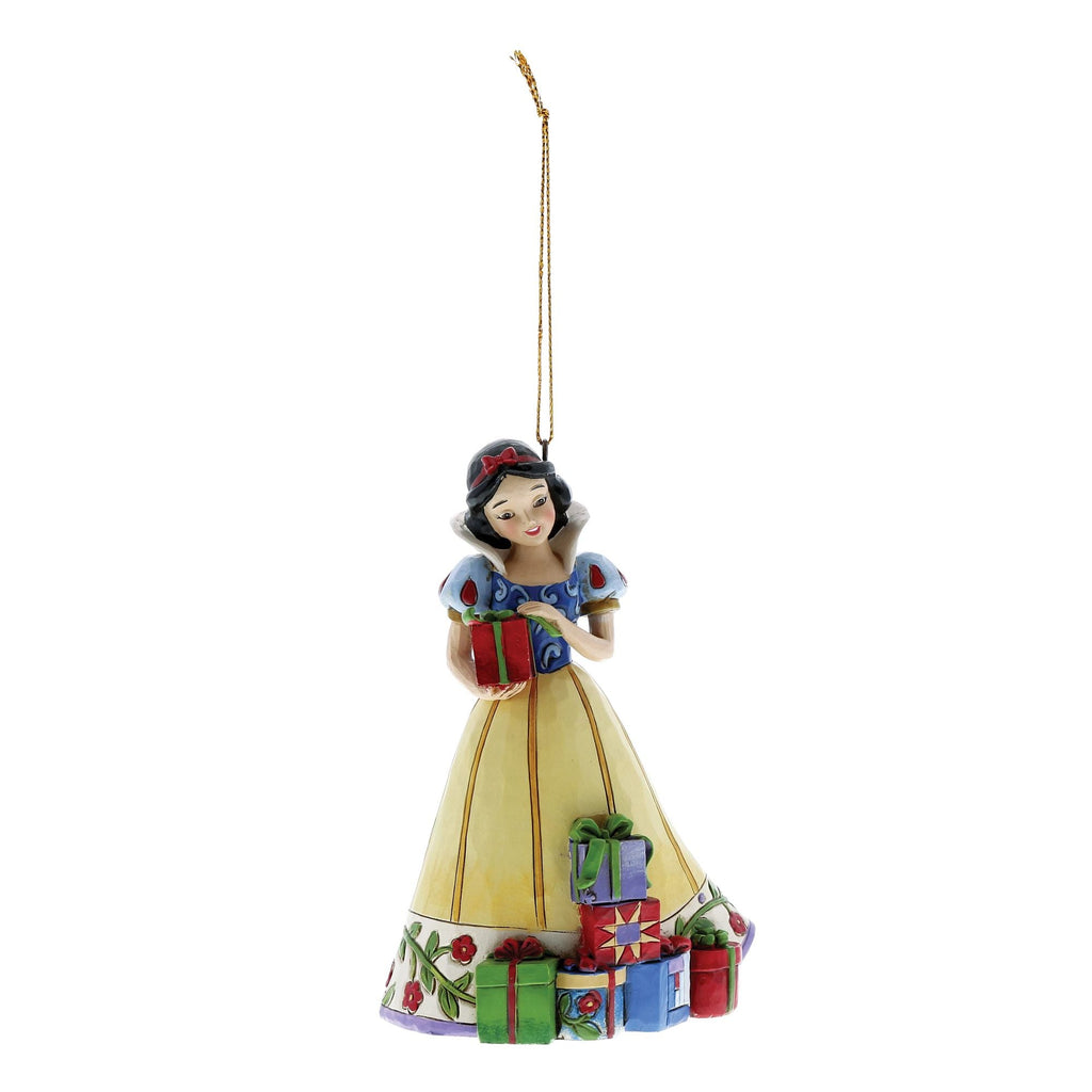 Jim Shore Disney Traditions Snow White Hanging Ornament A9046, front three-quarter view