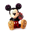 Jim Shore Disney Traditions Mickey Mouse with Flowers Mini Figurine. Original Whitehill supplier product photograph.