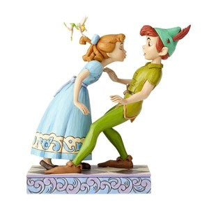 Jim Shore Disney Traditions Peter Pan, Wendy & Tinker Bell Figurine. Original Whitehill supplier product photograph.