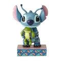 Jim Shore Disney Traditions Stitch with Frog Figurine. Original Whitehill supplier product photograph.