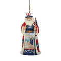 Jim Shore Heartwood Creek American Santa Hanging Ornament. Original Whitehill supplier product photograph.