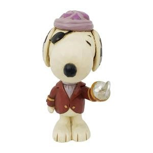 Jim Shore Peanuts Snoopy Pirate Mini Figurine. Original supplier product photograph.