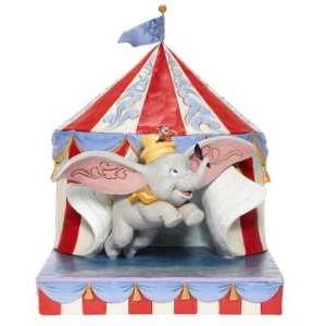 Jim Shore Disney Traditions Dumbo Flying from Circus Tent Figurine. Original Whitehill supplier product photograph.