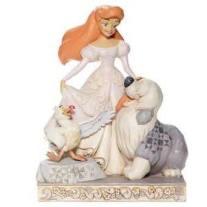 Jim Shore Disney Traditions White Woodland Ariel Figurine. Original Whitehill supplier product photograph.