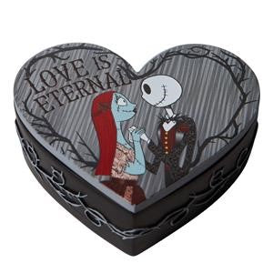 Disney Showcase Couture de Force Jack and Sally Trinket Box. Original Whitehill supplier product photograph.