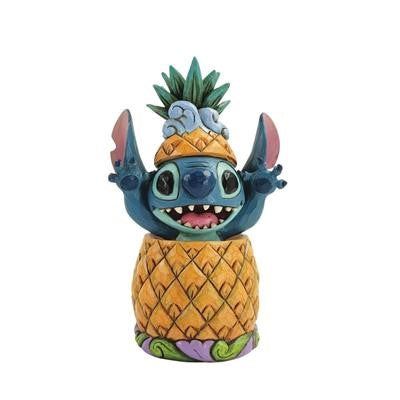 Jim Shore Disney Traditions Stitch in a Pineapple Figurine. Original Whitehill supplier product photograph.