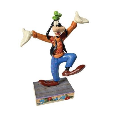 Jim Shore Disney Traditions Goofy Celebration Figurine. Original Whitehill supplier product photograph.