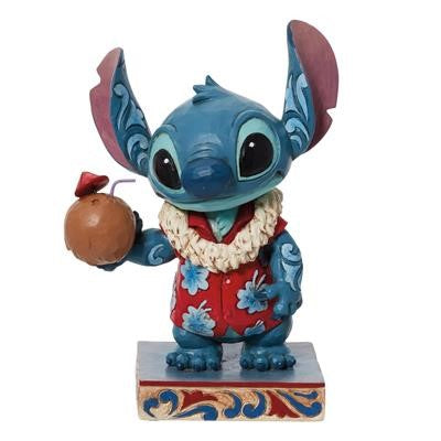 Jim Shore Disney Traditions Stitch Hawaiian Shirt Figurine. Original Whitehill supplier product photograph.