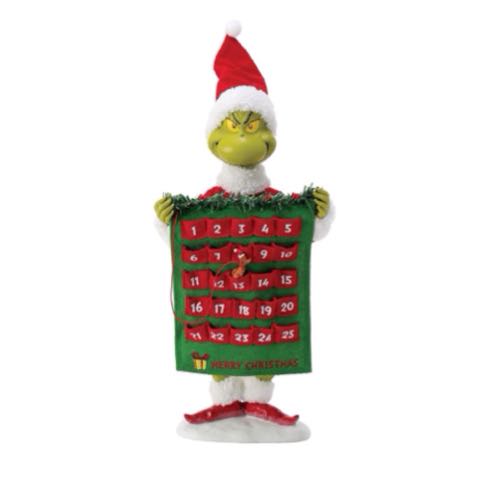 Possible Dreams Grinch Max Helps Countdown Calendar. Original Whitehill supplier product photograph.