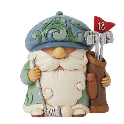 Jim Shore Heartwood Creek Golf Gnome Figurine. Original Whitehill supplier product photograph.