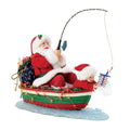 Possible Dreams Sports and Leisure Fishing for the Perfect Gifts Santa Figurine. Original Whitehill supplier product photograph.