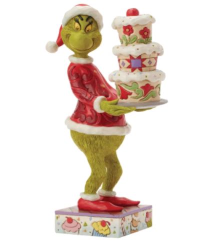 Jim Shore Grinch Collection Grinchy Cake Figurine. Original Whitehill supplier product photograph.