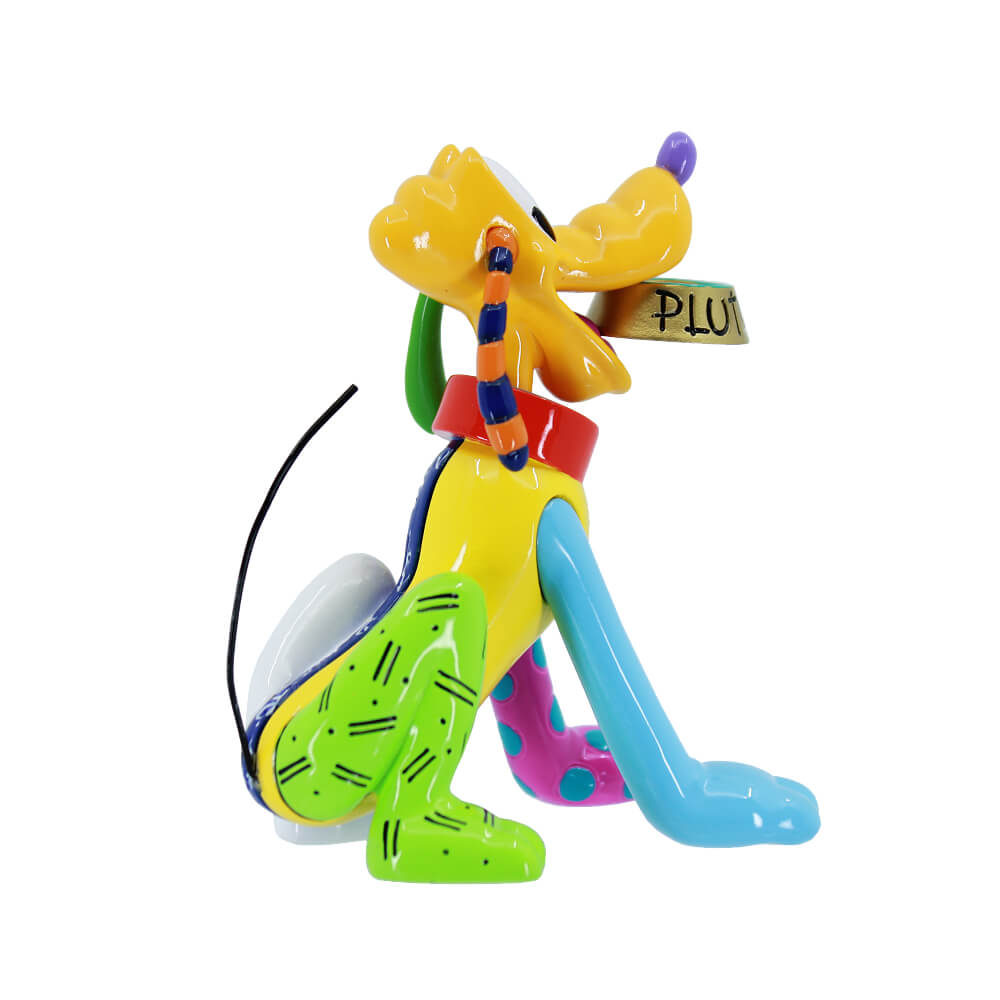 Side view of the Disney by Britto Pluto mini figurine.