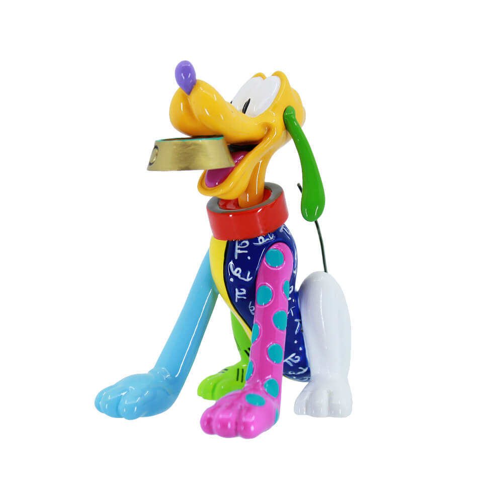 Other side of the Disney by Britto Pluto mini figurine.