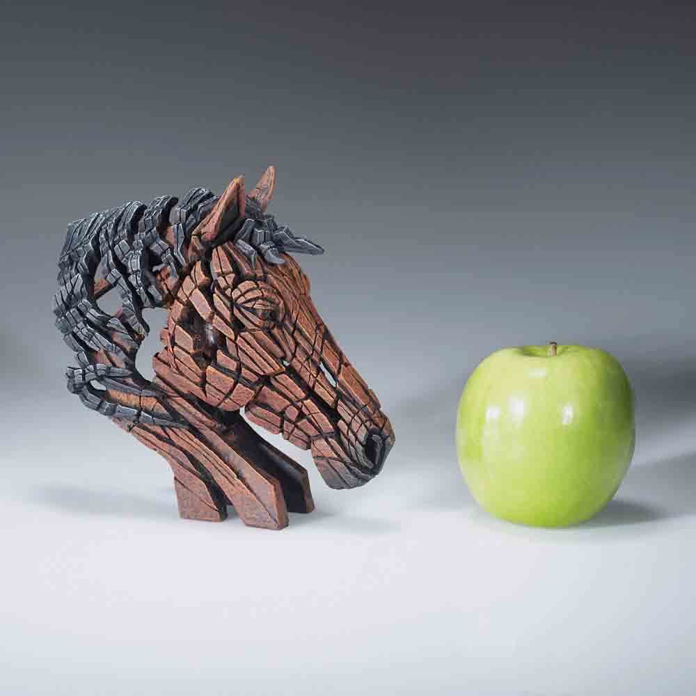 Edge Miniature Horse bust shown to scale – SKU EE6016224
