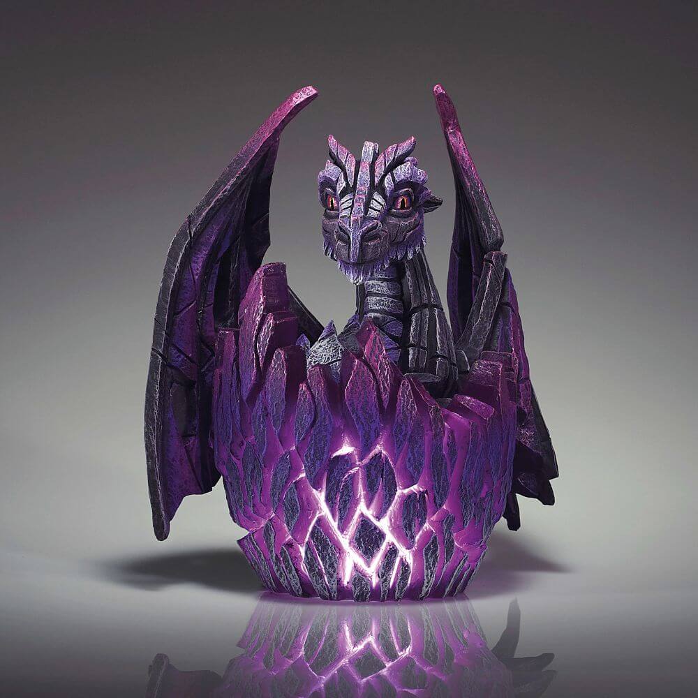Edge Lit Dragon Egg illuminated full front view – SKU EE6016669