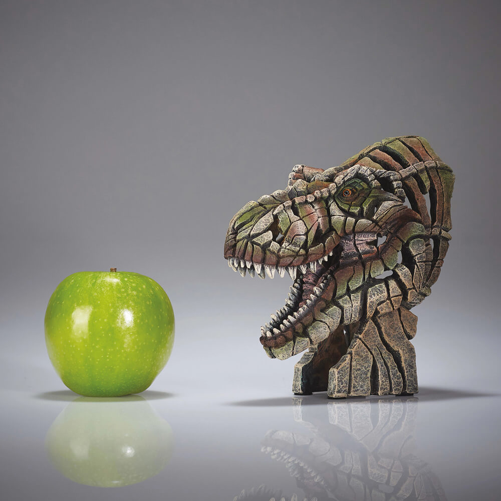 Edge Miniature T-Rex bust shown to scale – SKU EE6017683