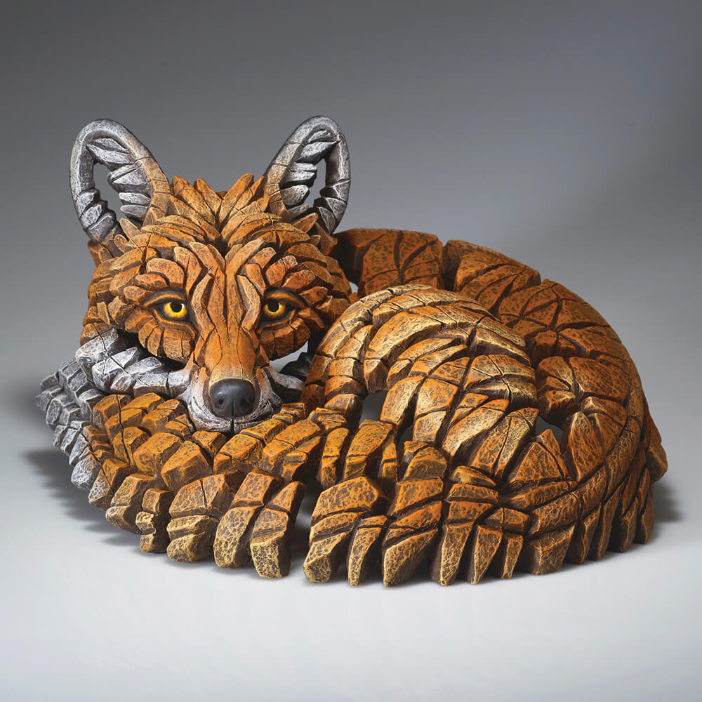 Edge Sculpture Curled Up Fox, detailed view, SKU EE6017691