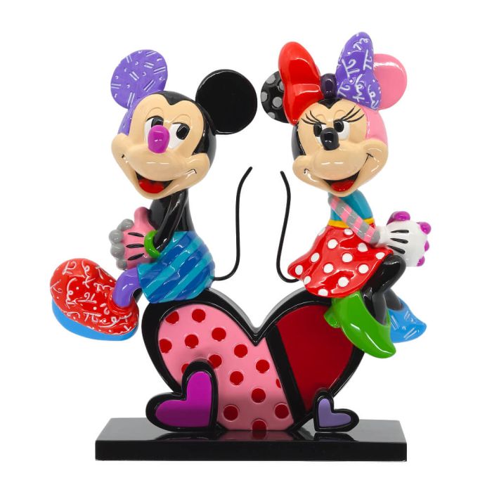 Disney Britto Mickey & Minnie Love Numbered Limited Edition Figurine