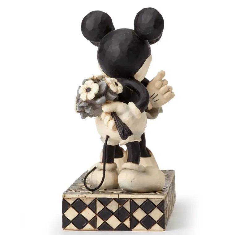 Mickey and Minnie Real Sweetheart figurine back view