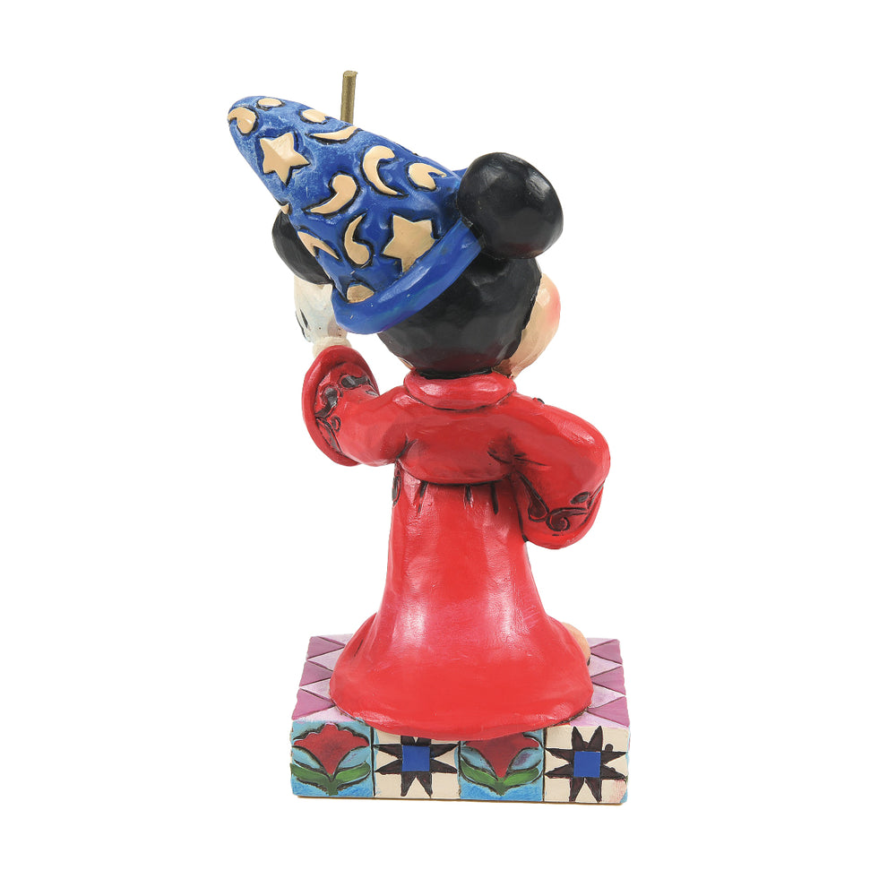 Sorcerer Mickey Touch of Magic figurine back view