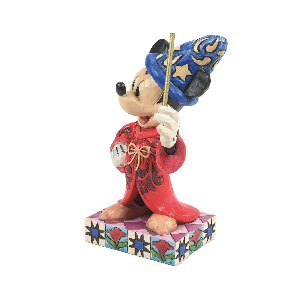 Sorcerer Mickey Touch of Magic figurine detail view