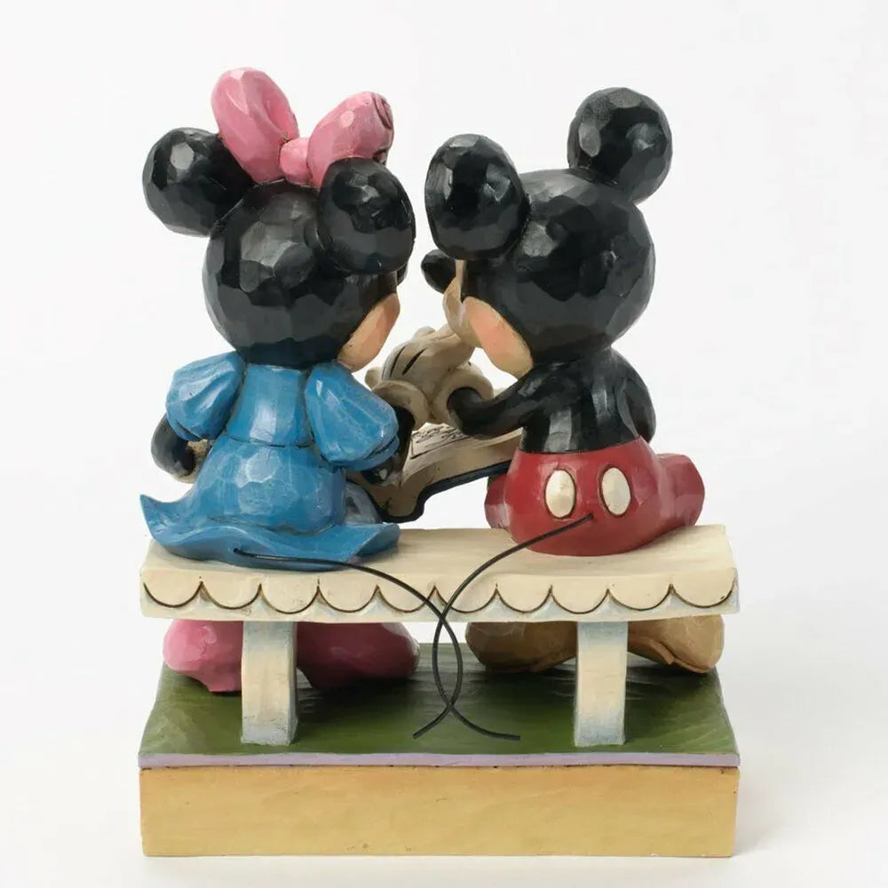 Jim Shore Mickey and Minnie Sharing Memories figurine, alternate view