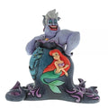 Jim Shore Ursula Deep Trouble figurine with Ariel, Flotsam and Jetsam scene