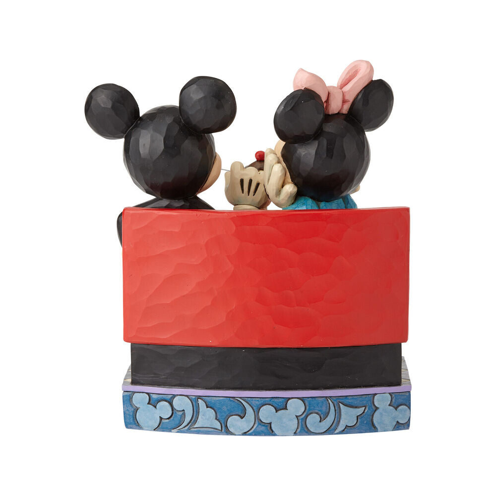 Mickey and Minnie Soda Shop figurine back view