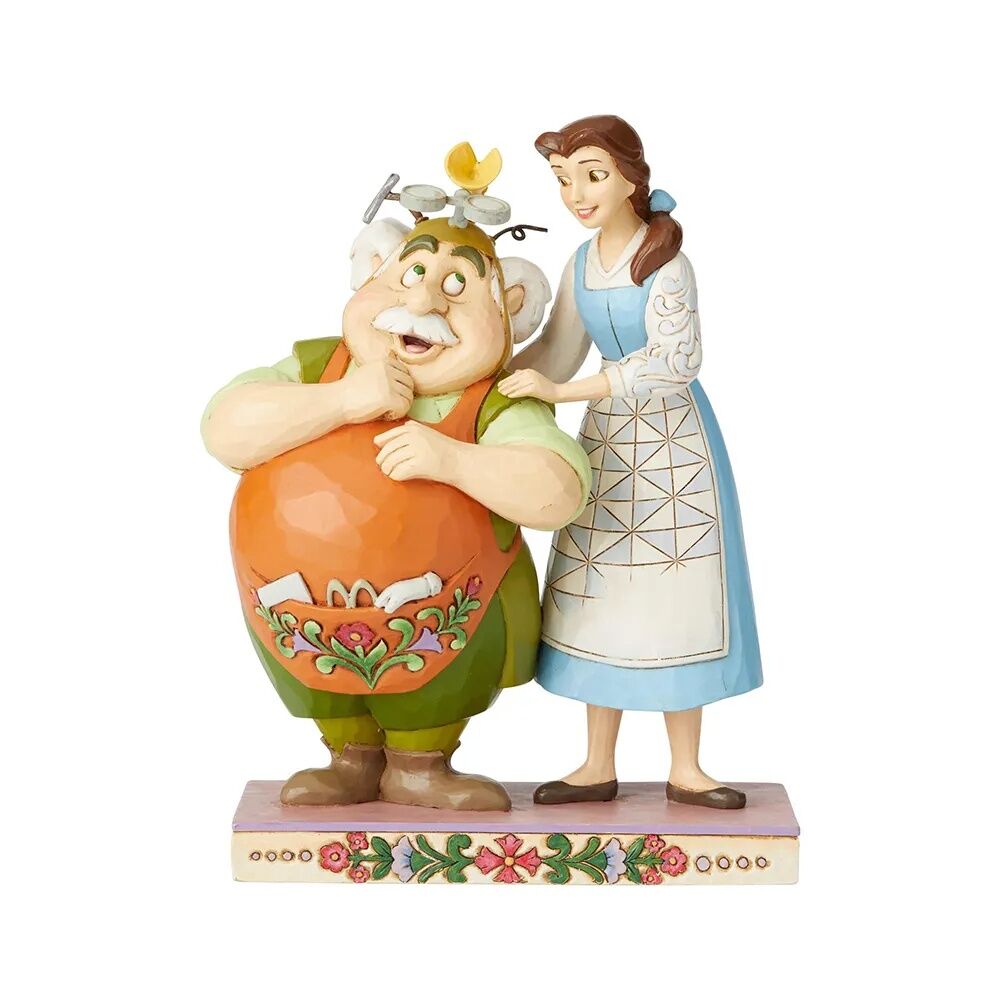 Jim Shore Belle and Maurice Devoted Daughter figurine, front view