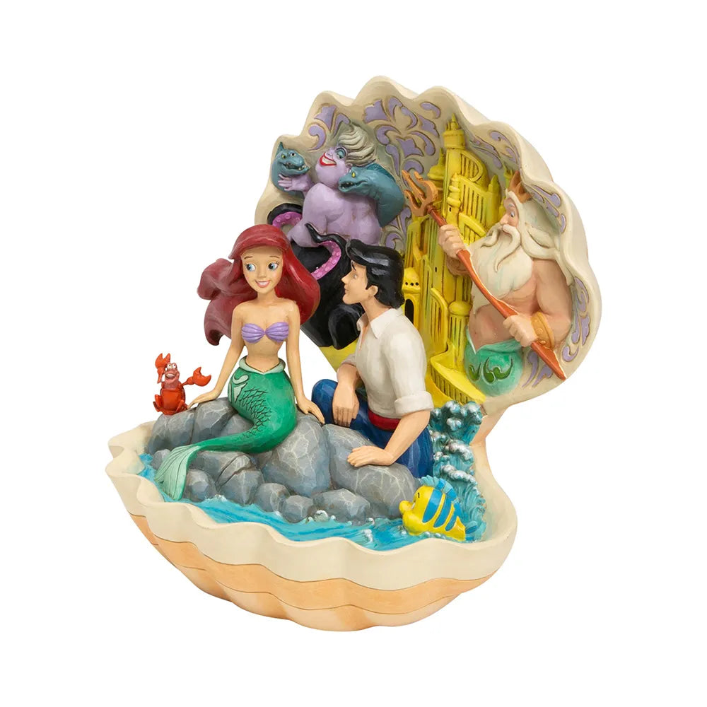 Jim Shore Little Mermaid seashell scene, alternate view