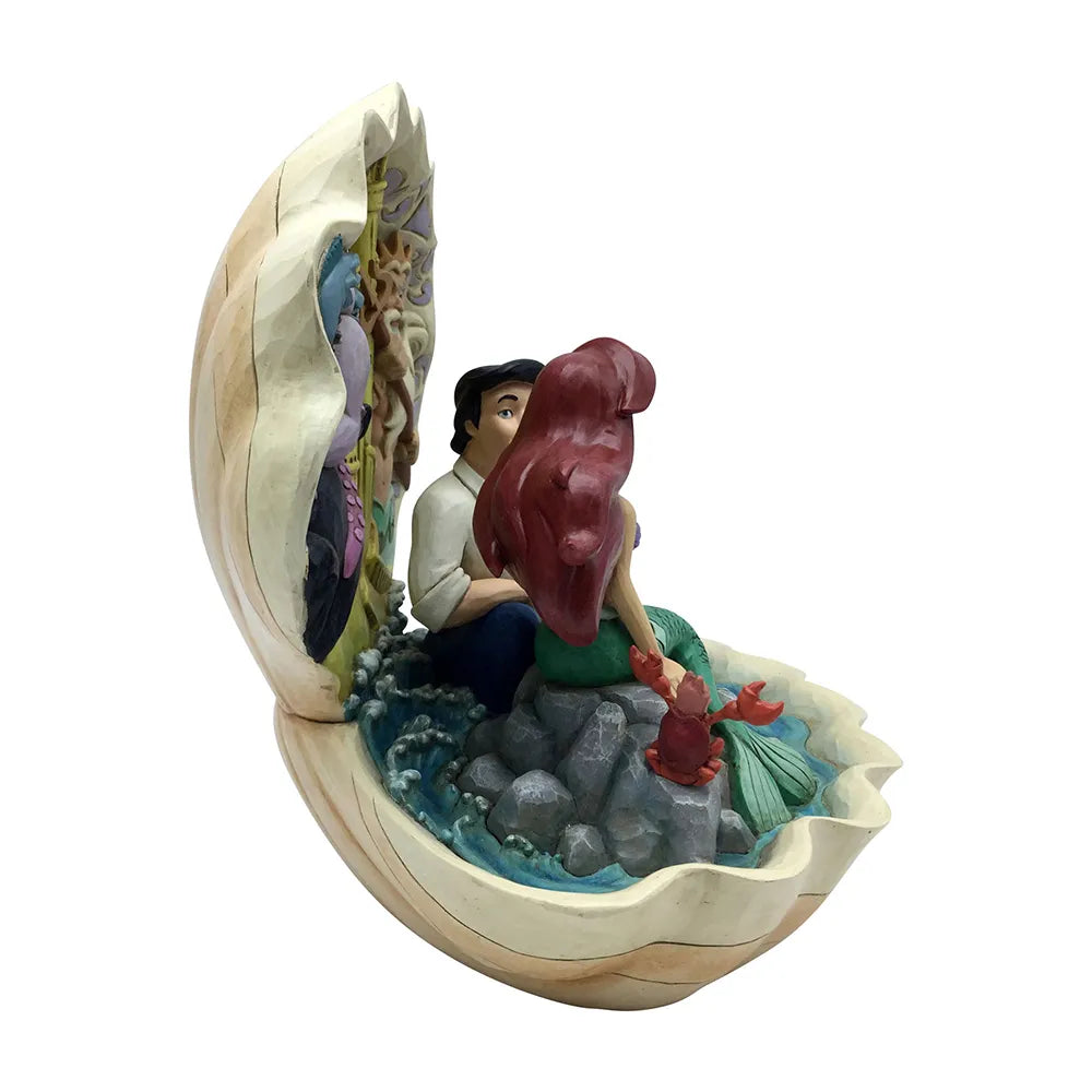 Jim Shore Little Mermaid seashell scene, side view