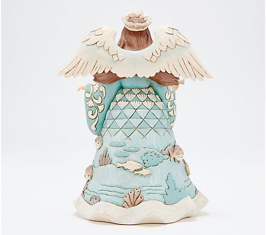 Jim Shore Teeming with Blessings coastal angel alternate view