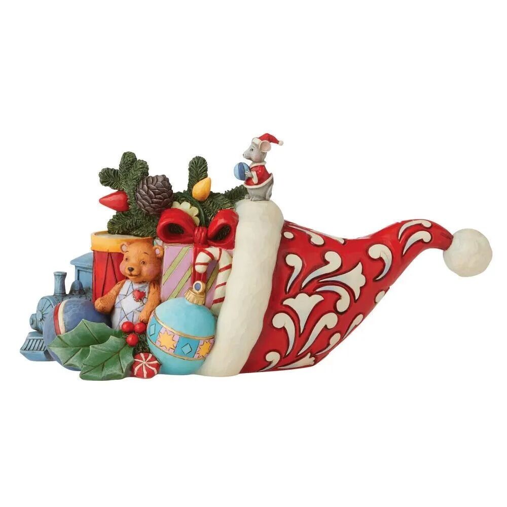 Jim Shore Christmas Blessings Overflow cornucopia front view
