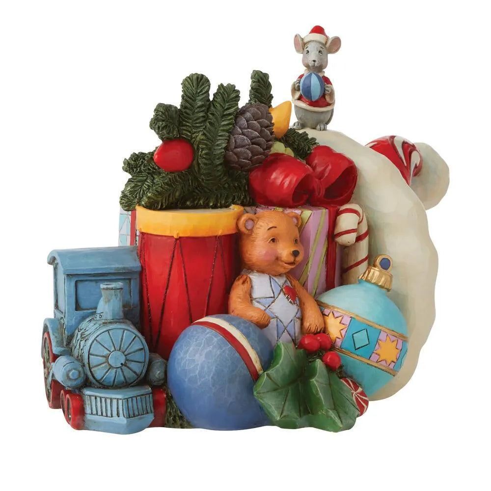 Jim Shore Christmas cornucopia alternate view