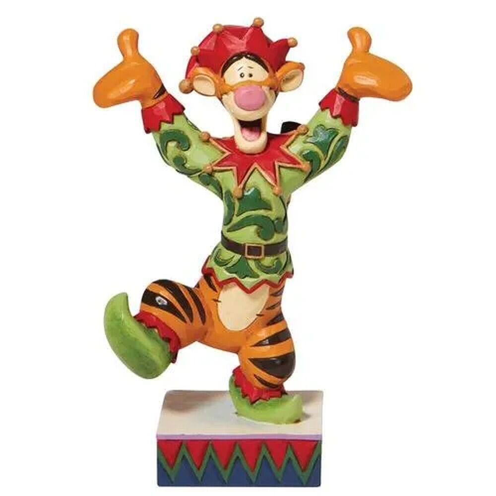 Tigger dressed as a Christmas elf in the Ecstatic Elf figurine