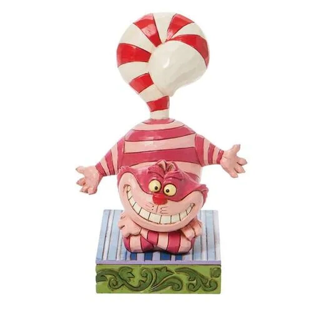 Jim Shore Cheshire Cat Candy Cane Cheer figurine