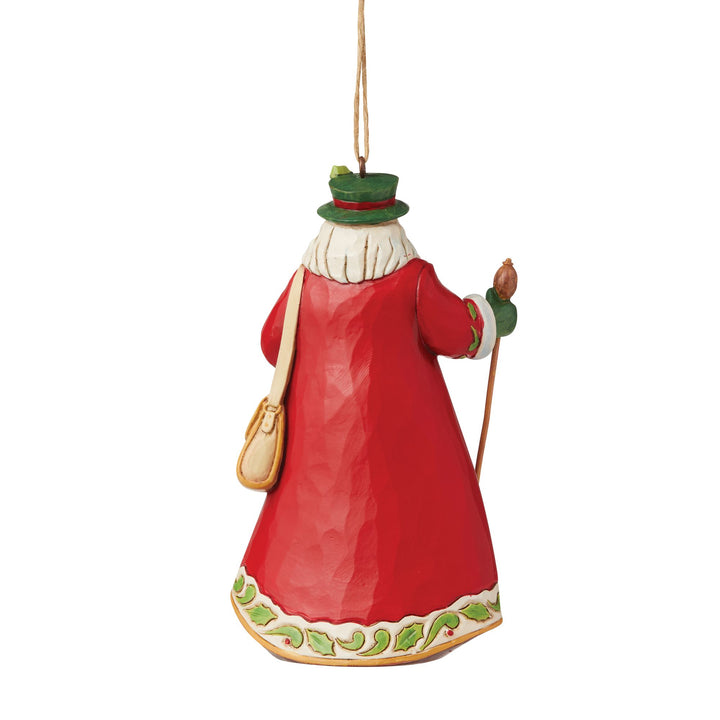 Jim Shore German Santa ornament side view