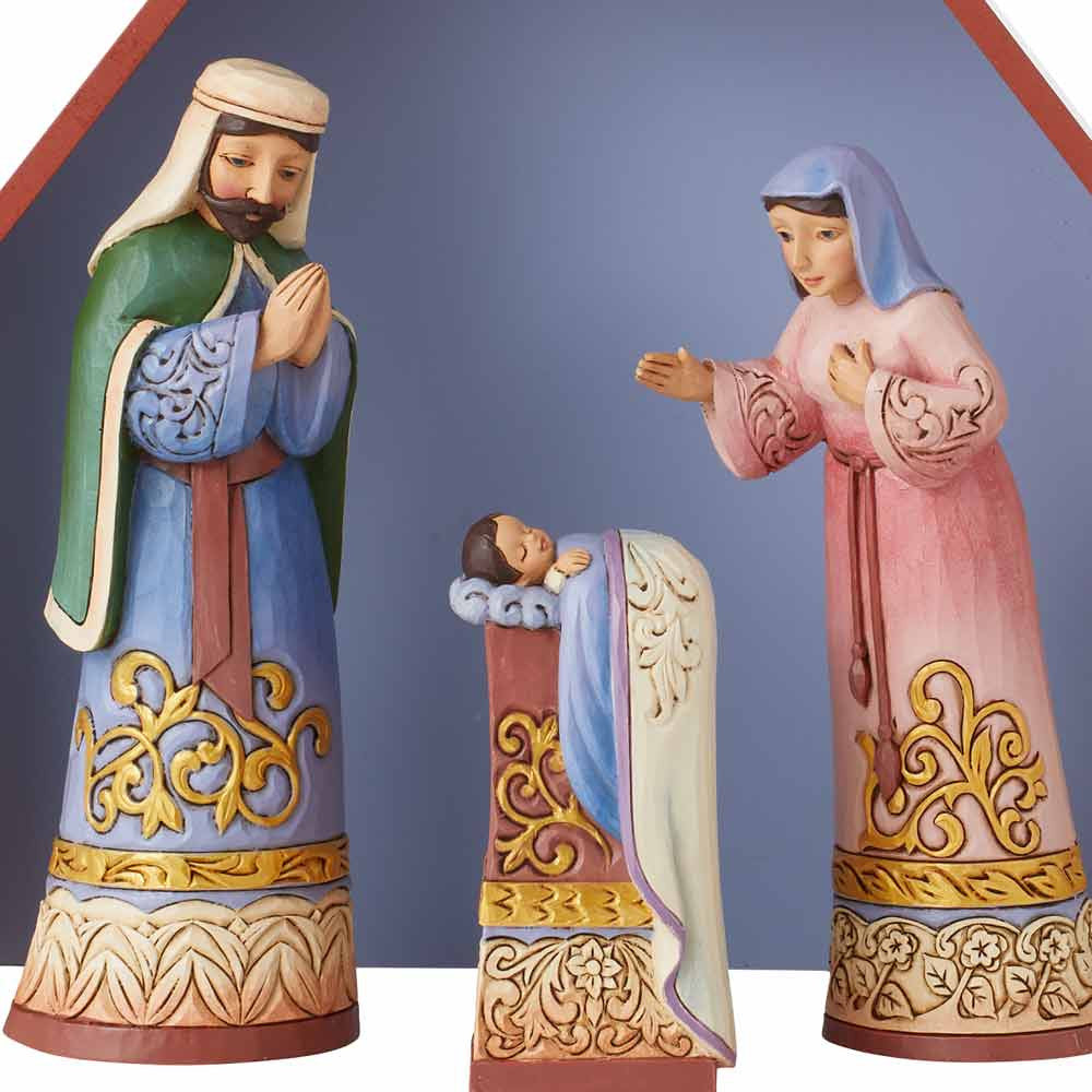 Jim Shore Blessings from Bethlehem nativity close-up