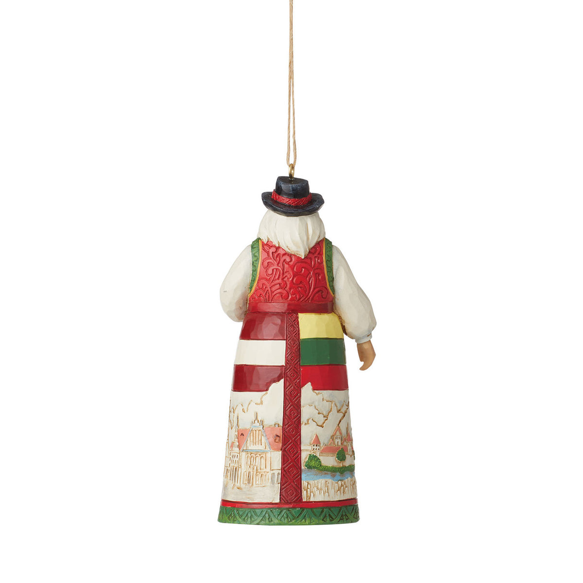 Jim Shore Baltic Santa ornament back view