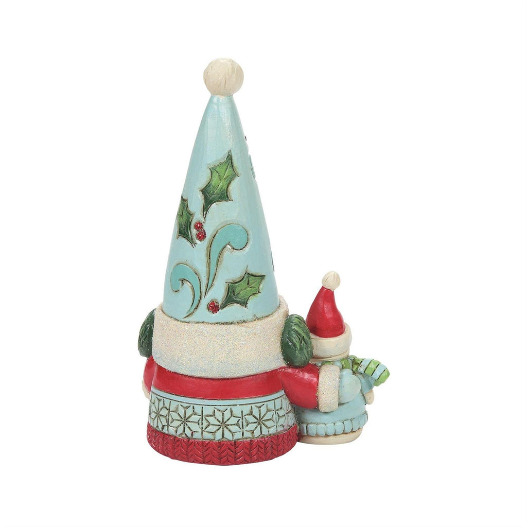 Jim Shore Gnomebuddy Like My Snowbuddy figurine side view