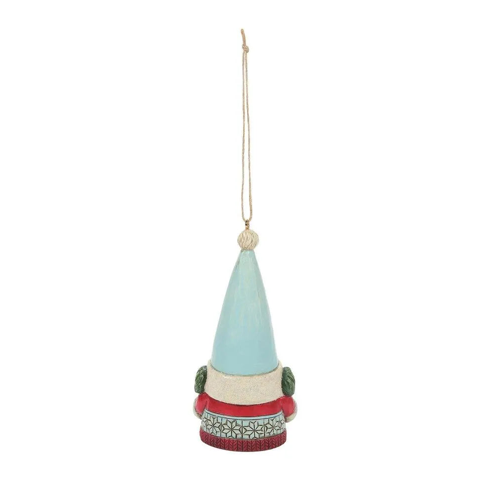 Jim Shore Winter Wonderland Gnome hanging ornament side view