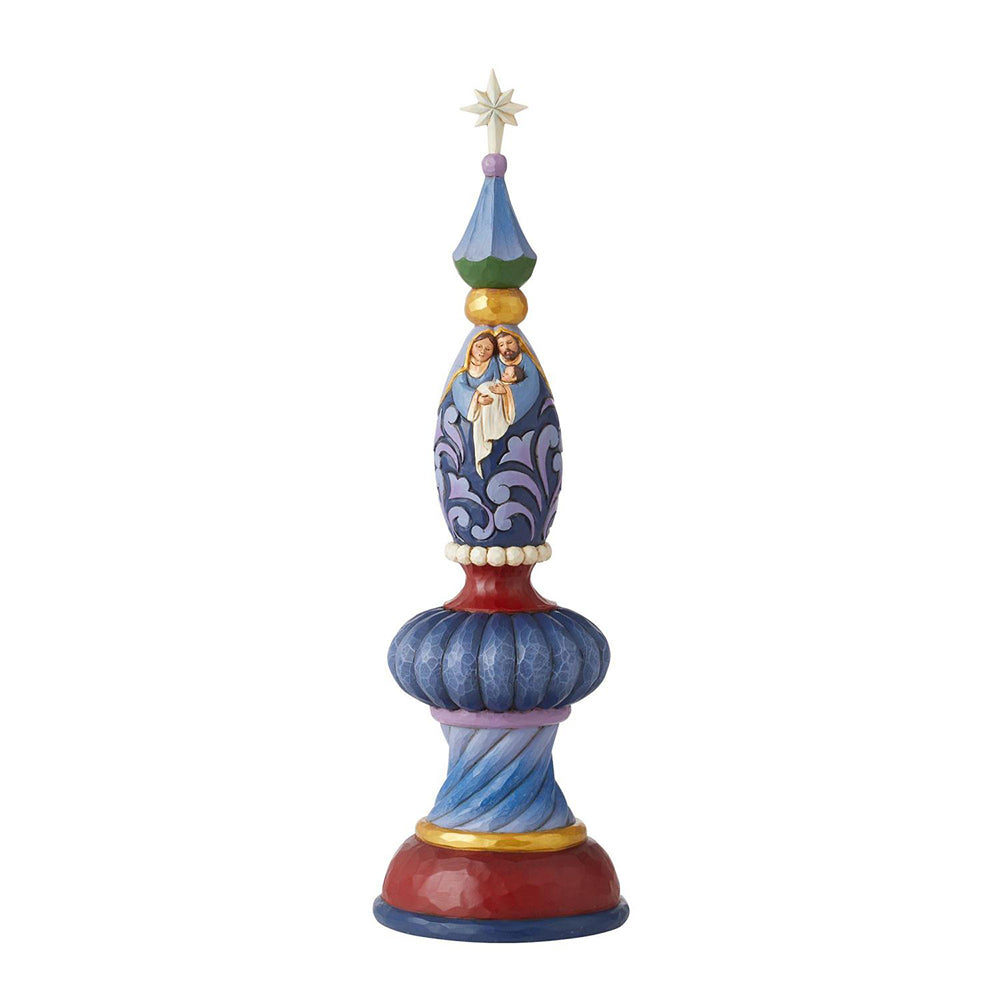 Jim Shore Holy Family Nativity finial front view
