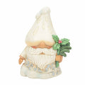 Jim Shore Winter's Fun-Guy White Woodland gnome front view