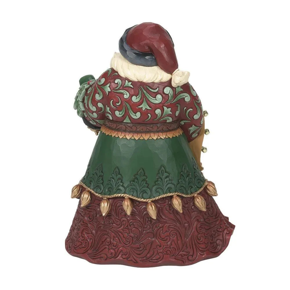 Jim Shore Collector's Edition Santa with lantern back view