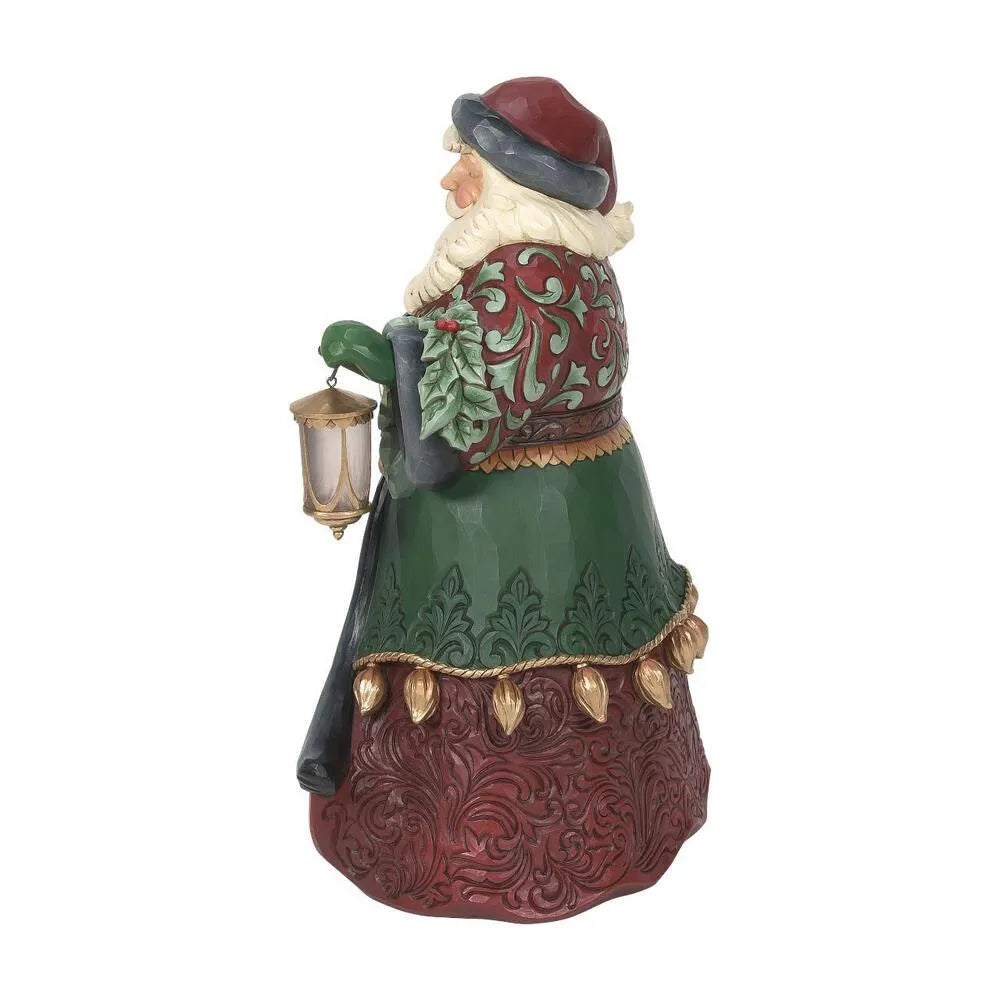 Jim Shore Collector's Edition Santa with lantern side view