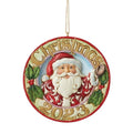 Jim Shore 2023 Jolly Santa hanging ornament